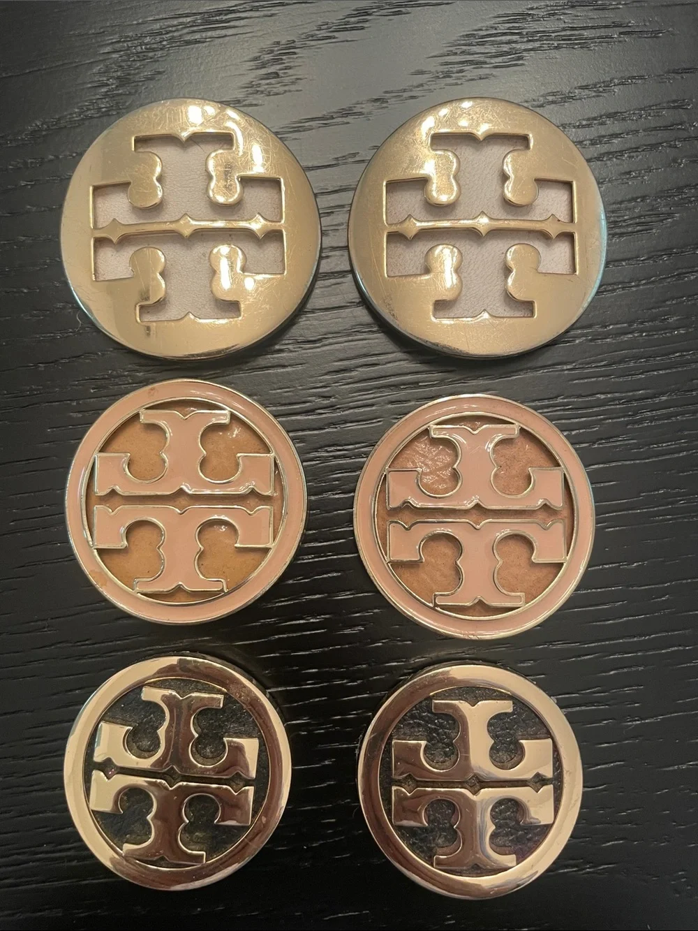 Tory Burch logo set of 6 DIY basket shoes crafts replacement straw bag